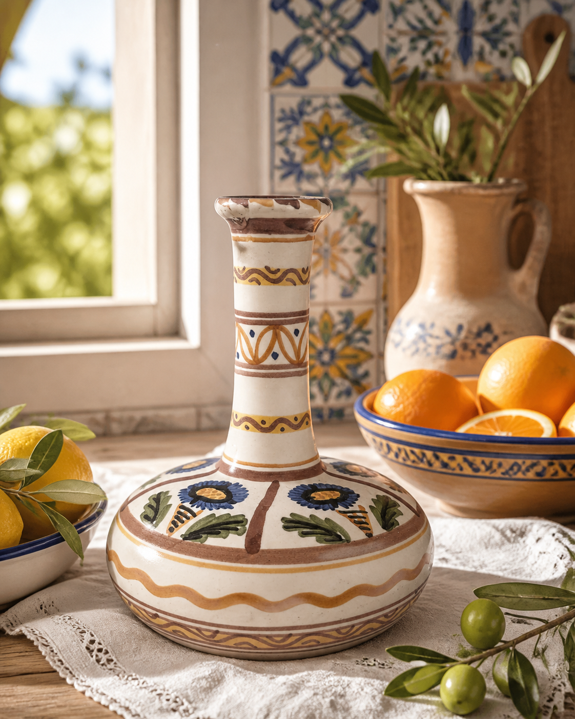 keramik blumenvase Große mit asiatischem Dekor Füllvolumen:140 ml